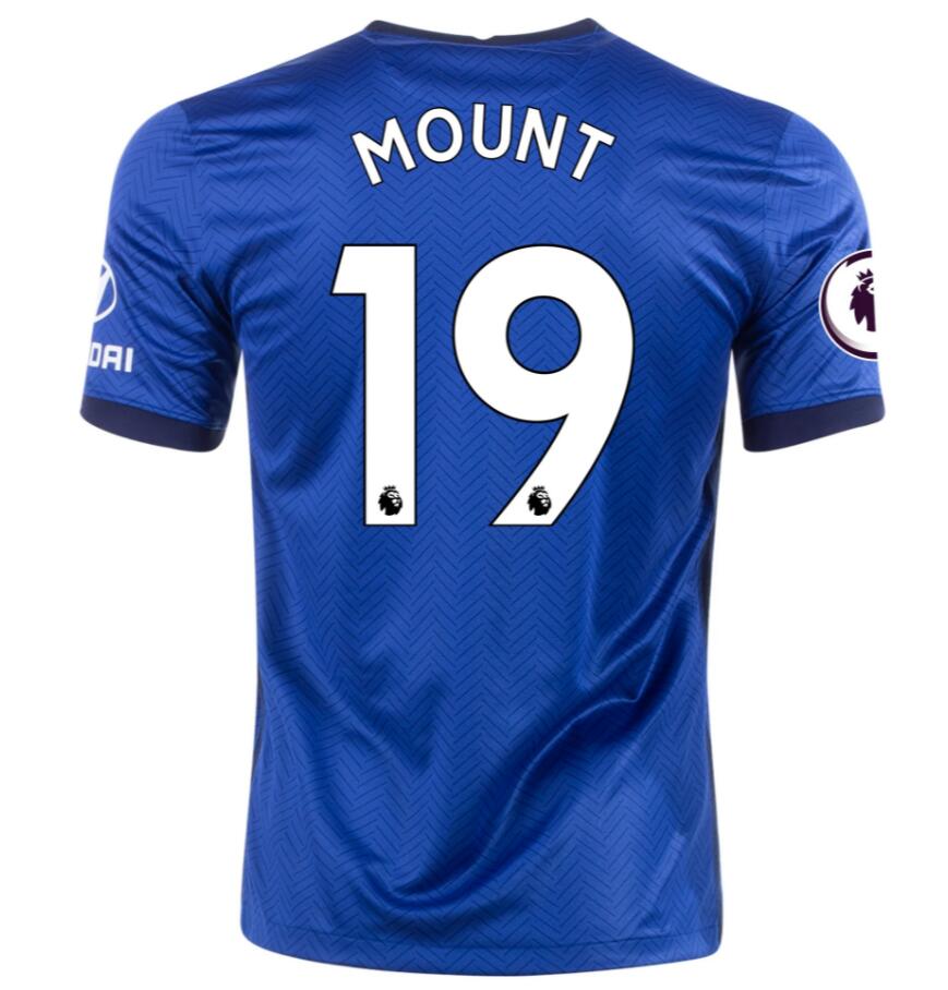 Chelsea Home Kit Soccer Jersey MASON MOUNT #19 2020/21